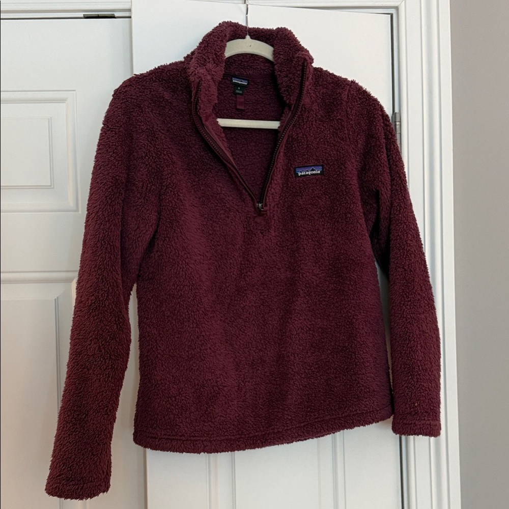 Patagonia Maroon Teddy Jacket